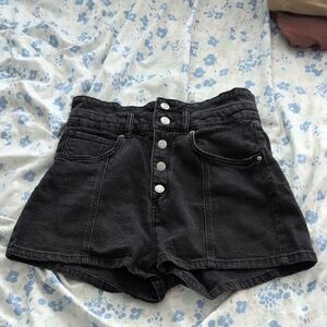Wild Fable High Waist Black Denim Shorts